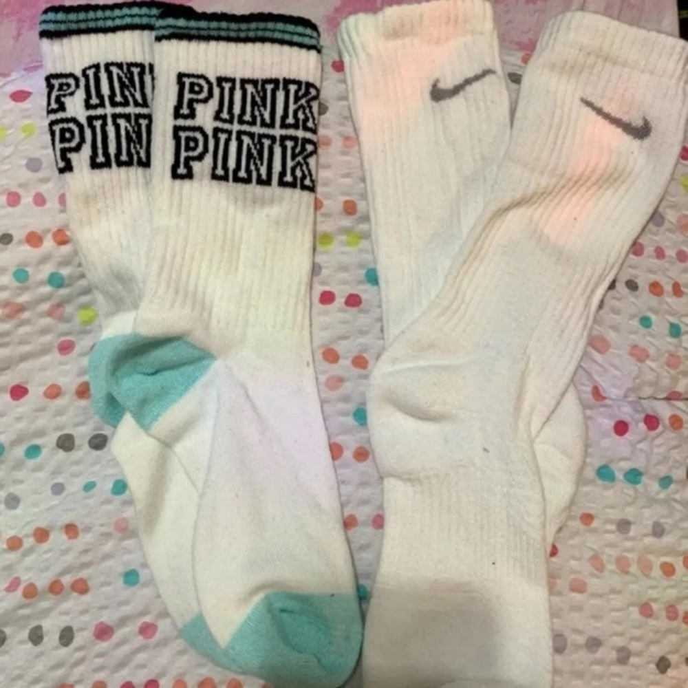 NIKE & PINK socks